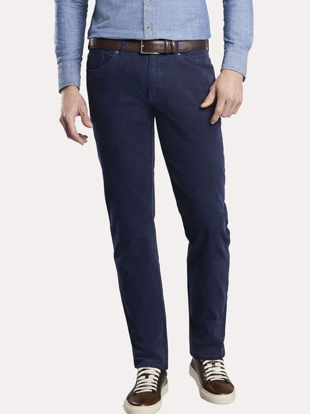Peter Millar Soft Cord Superior Men’s Navy Stretch Dress Casual Pants Menswear
